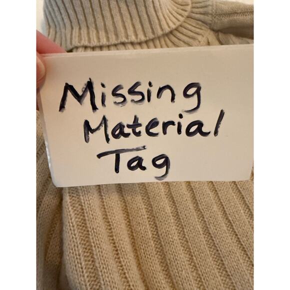 Forever 21 Women's Small Turtle Neck Cropped Sweater 90's Y2K Fall Neutral - Picture 6 of 9